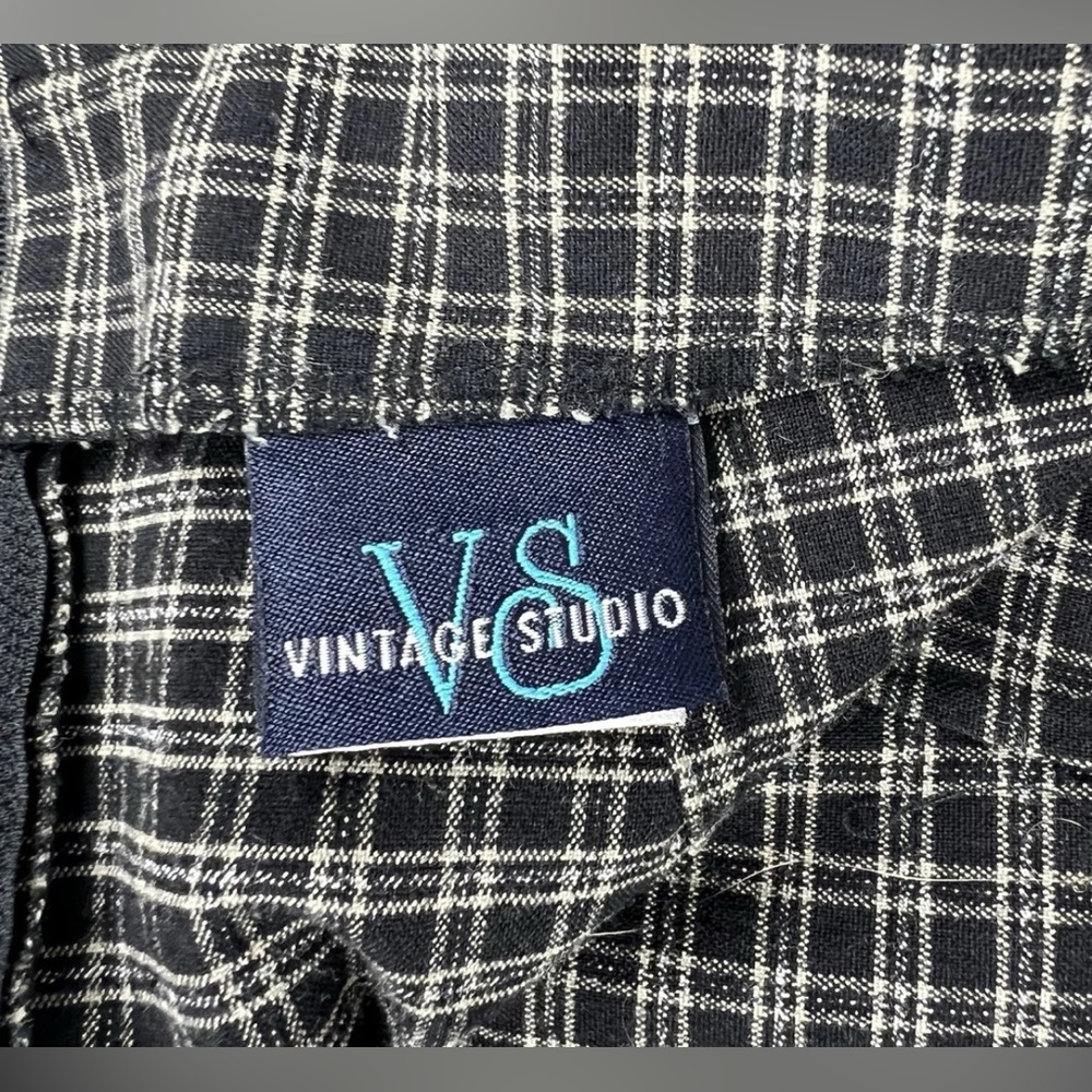 Vintage Studio 90s Gingham Plaid Pleated Skirt School Girl Size 12 Made in USA - Picture 8 of 11